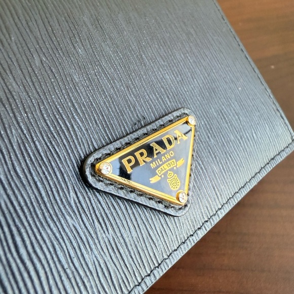 PRADA black small leather women wallet buy Milano - Picture 12 of 14